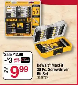 Ace Hardware DeWalt MaxFit 30 Pc. Screwdriver Bit Set offer