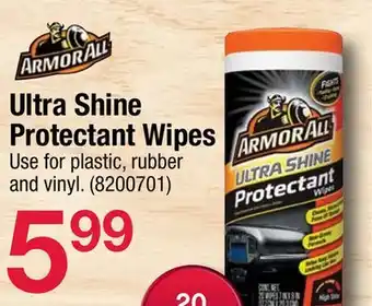 Ace Hardware Ultra Shine Protectant Wipes offer