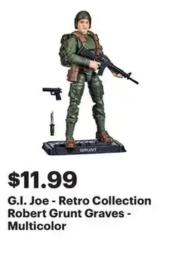 Best Buy G.I. Joe - Retro Collection Robert Grunt Graves - Multicolor offer