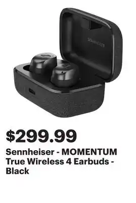 Best Buy Sennheiser - MOMENTUM True Wireless 4 Earbuds - Black offer