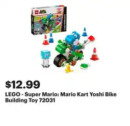 Best Buy LEGO - Super Mario: Mario Kart Yoshi Bike Building Toy 72031 offer