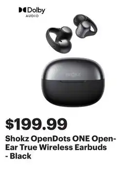 Best Buy Shokz OpenDots ONE Open-Ear True Wireless Earbuds - Black offer