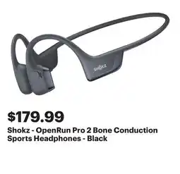 Best Buy Shokz - OpenRun Pro 2 Bone Conduction Sports Headphones - Black offer