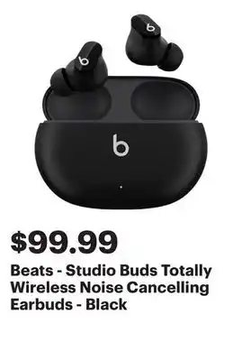 Best Buy Beats - Studio Buds Totally Wireless Noise Cancelling Earbuds - Black offer