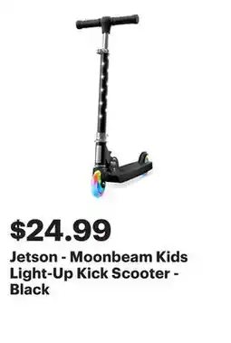 Best Buy Jetson - Moonbeam Kids Light-Up Kick Scooter - Black offer
