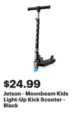 Best Buy Jetson - Moonbeam Kids Light-Up Kick Scooter - Black offer