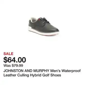Marshalls JOHNSTON AND MURPHY Men's Waterproof Leather Culling Hybrid Golf Shoes offer
