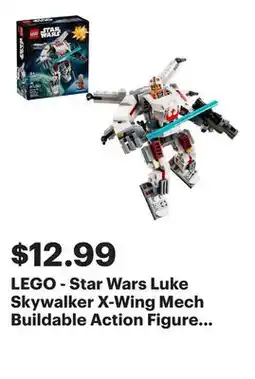 Best Buy LEGO - Star Wars Luke Skywalker X-Wing Mech Buildable Action Figure 75390 offer