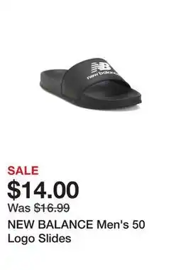 Marshalls NEW BALANCE Men's 50 Logo Slides offer