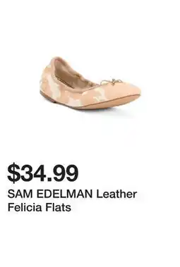 Marshalls SAM EDELMAN Leather Felicia Flats offer