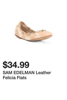 Marshalls SAM EDELMAN Leather Felicia Flats offer