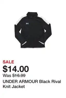 Marshalls UNDER ARMOUR Black Rival Knit Jacket offer