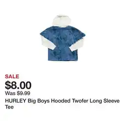 Marshalls HURLEY Big Boys Hooded Twofer Long Sleeve Tee offer
