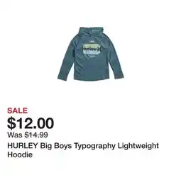Marshalls HURLEY Big Boys Typography Lightweight Hoodie offer