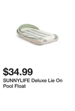 Marshalls SUNNYLIFE Deluxe Lie On Pool Float offer
