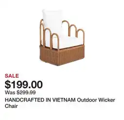 Marshalls HANDCRAFTED IN VIETNAM Outdoor Wicker Chair offer