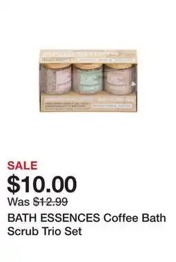 Marshalls BATH ESSENCES Coffee Bath Scrub Trio Set offer
