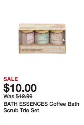 Marshalls BATH ESSENCES Coffee Bath Scrub Trio Set offer