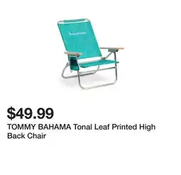 Marshalls TOMMY BAHAMA Tonal Leaf Printed High Back Chair offer