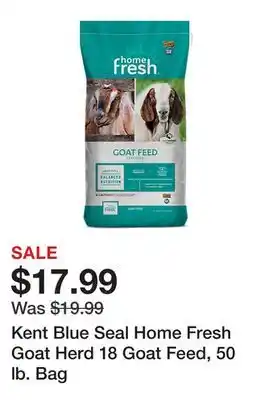 Tractor Supply Company Kent Blue Seal Home Fresh Goat Herd 18 Goat Feed, 50 lb. Bag offer