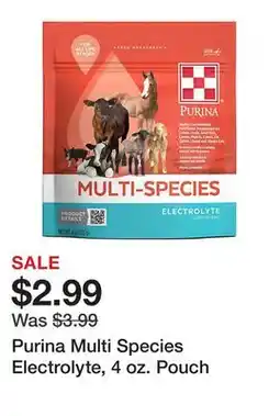 Tractor Supply Company Purina Multi Species Electrolyte, 4 oz. Pouch offer