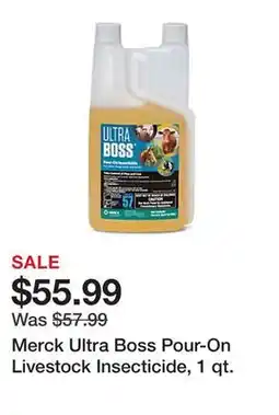 Tractor Supply Company Merck Ultra Boss Pour-On Livestock Insecticide, 1 qt offer