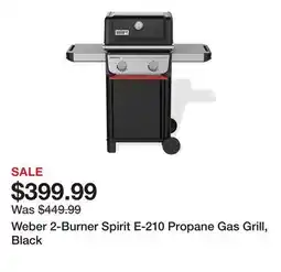 Tractor Supply Company Weber 2-Burner Spirit E-210 Propane Gas Grill, Black offer