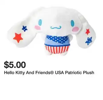 Five Below Hello Kitty And Friends USA Patriotic Plush offer