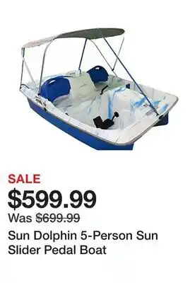 Tractor Supply Company Sun Dolphin 5-Person Sun Slider Pedal Boat offer