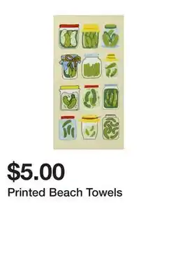 Five Below Printed Beach Towels offer