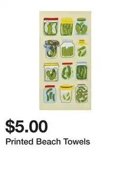 Five Below Printed Beach Towels offer