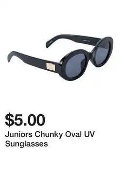 Five Below Juniors Chunky Oval UV Sunglasses offer