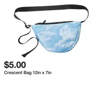 Five Below Crescent Bag 12in x 7in offer