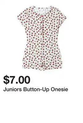 Five Below Juniors Button-Up Onesie offer
