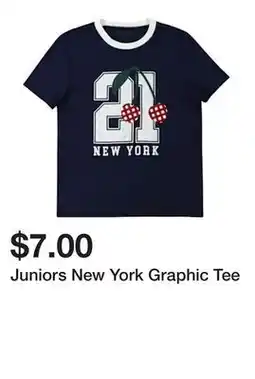 Five Below Juniors New York Graphic Tee offer