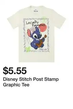 Five Below Disney Stitch Post Stamp Graphic Tee offer