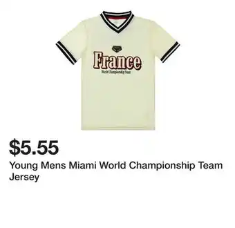 Five Below Young Mens Miami World Championship Team Jersey offer