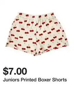 Five Below Juniors Printed Boxer Shorts offer
