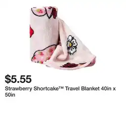 Five Below Strawberry Shortcake Travel Blanket 40in x 50in offer