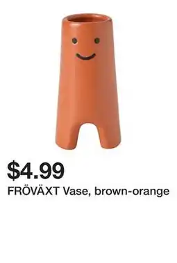 Ikea FRÖVÄXT Vase, brown-orange offer