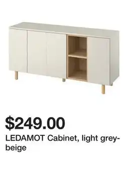 Ikea LEDAMOT Cabinet, light grey-beige offer