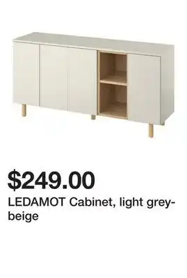 Ikea LEDAMOT Cabinet, light grey-beige offer