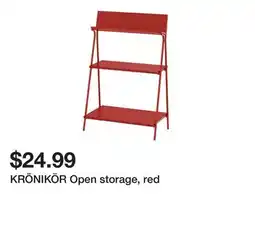 Ikea KRÖNIKÖR Open storage, red offer