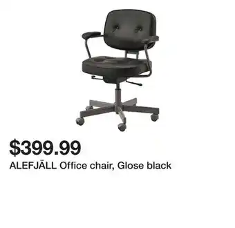 Ikea ALEFJÄLL Office chair, Glose black offer