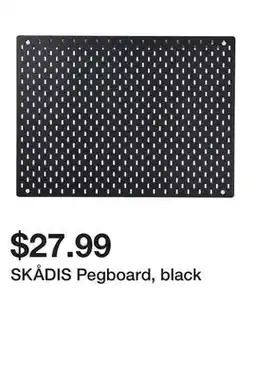 Ikea SKÅDIS Pegboard, black offer