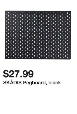 Ikea SKÅDIS Pegboard, black offer