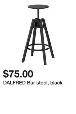 Ikea DALFRED Bar stool, black offer