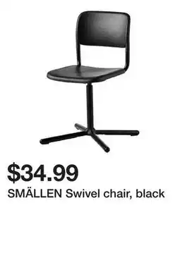 Ikea SMÄLLEN Swivel chair, black offer