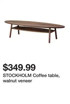 Ikea STOCKHOLM Coffee table, walnut veneer offer