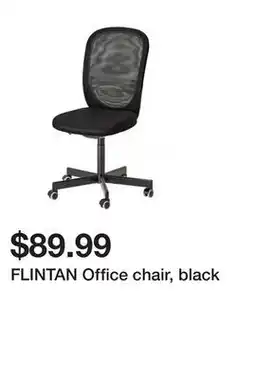 Ikea FLINTAN Office chair, black offer